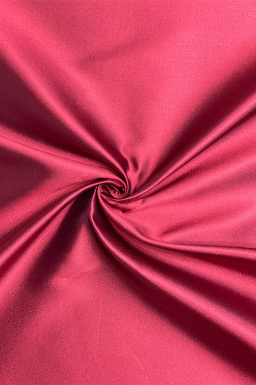Aurora Red Silk Wool Fabric