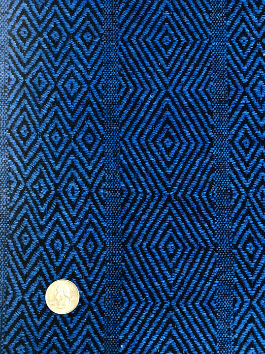 Blue/Black Silk BGP-881 Cotton Blend Tweed