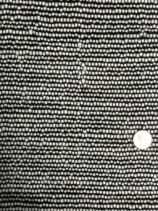 Black/White BGP-883/1 Cotton Blend Tweed