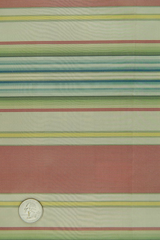 Multicolor Silk Taffeta Plaids & Stripes 049 Fabric
