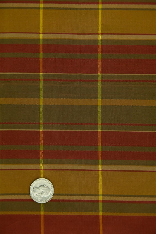 Multicolor Silk Taffeta Plaids & Stripes 065 Fabric
