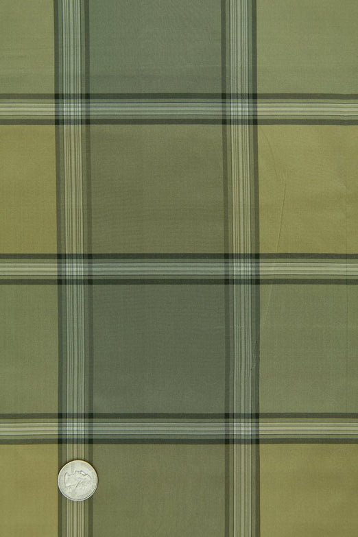 Olive 074/2 Silk Taffeta Plaids & Stripes