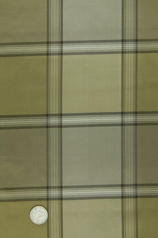 Olive 074/3 Silk Taffeta Plaids & Stripes
