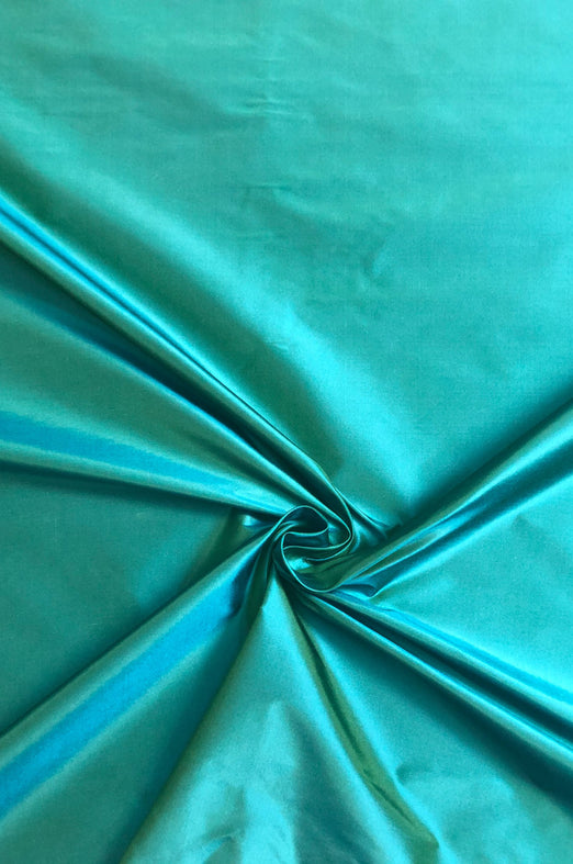 Teal Blue Taffeta Silk Fabric