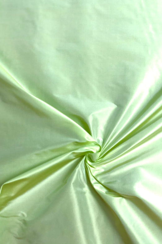 Shadow Lime Taffeta Silk Fabric