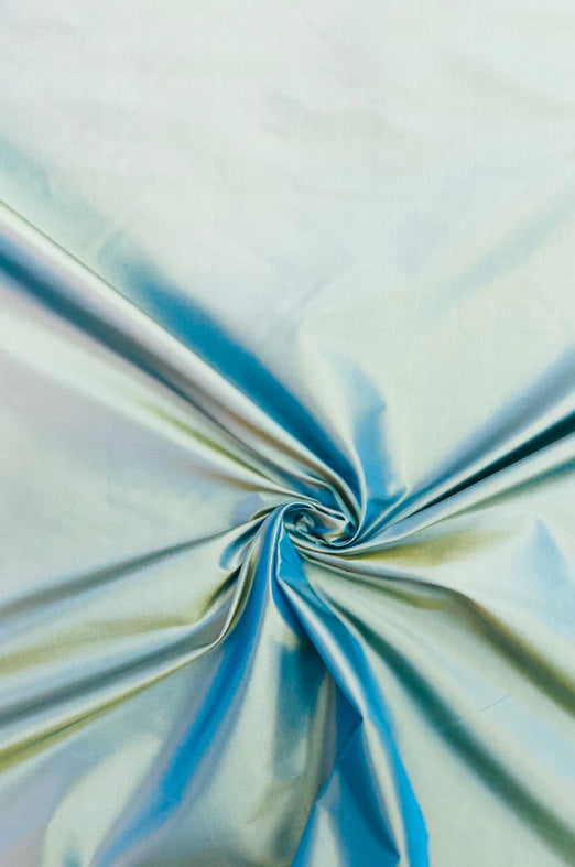Mineral Blue Taffeta Silk Fabric