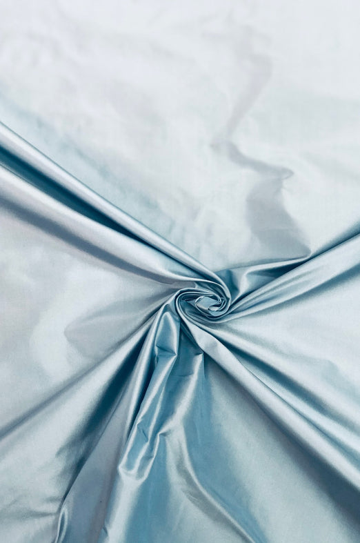 Winter Sky Blue Taffeta Silk Fabric