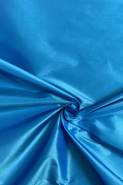Maliblu Blue Taffeta Silk Fabric