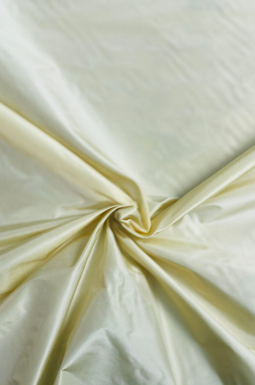 Pastel Yellow Taffeta Silk Fabric