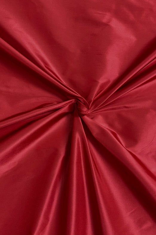 Aurora Red Taffeta Silk Fabric
