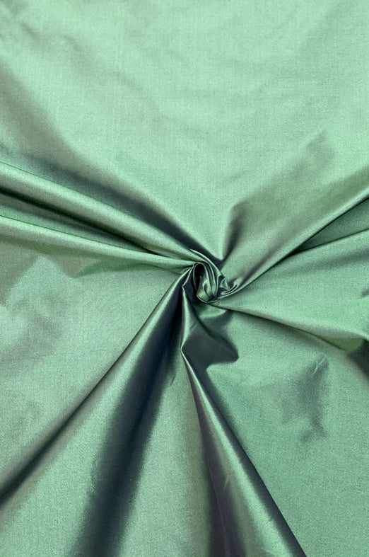 Garden Green Taffeta Silk Fabric