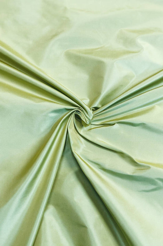 Linden Green Taffeta Silk Fabric