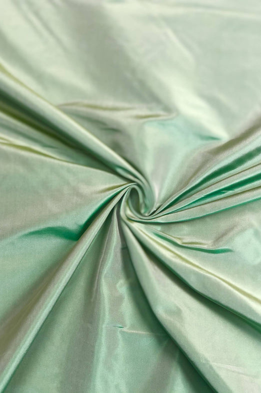 Zephyr Green Taffeta Silk Fabric