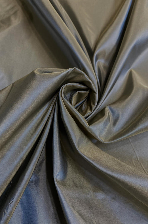 Pewter Taffeta Silk Fabric