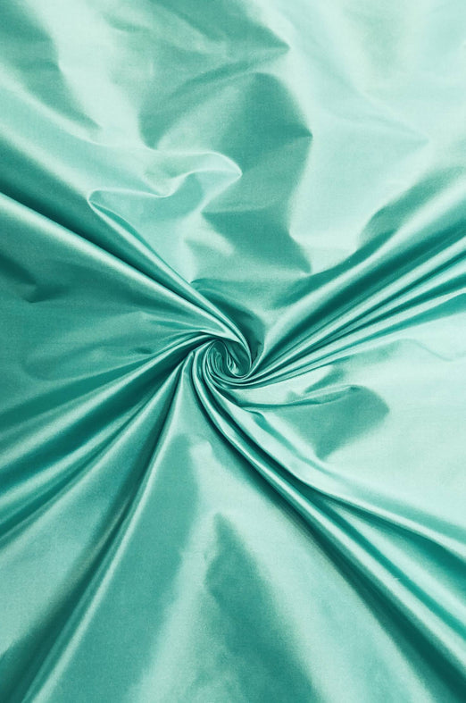 Pool Green Taffeta Silk Fabric