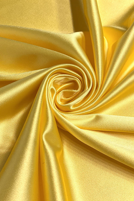 Dandelion Italian Stretch Satin Fabric