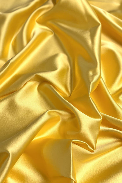 Dandelion Italian Stretch Satin Fabric By the Yard