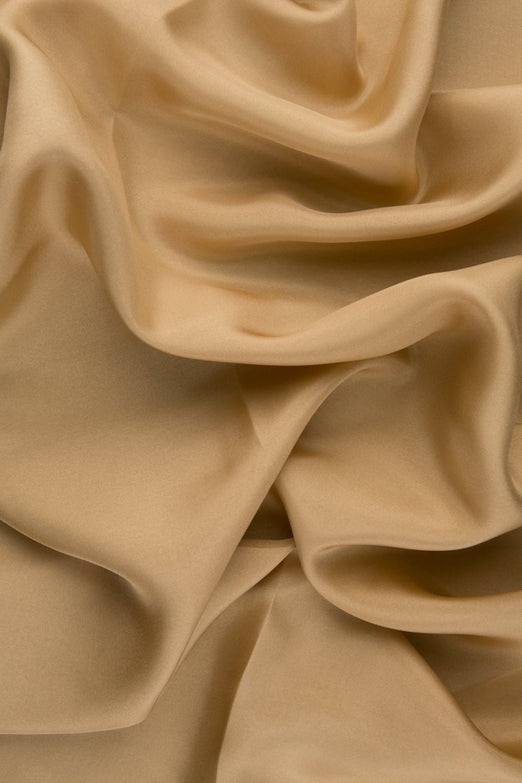 Almond Buff Habotai Silk Fabric