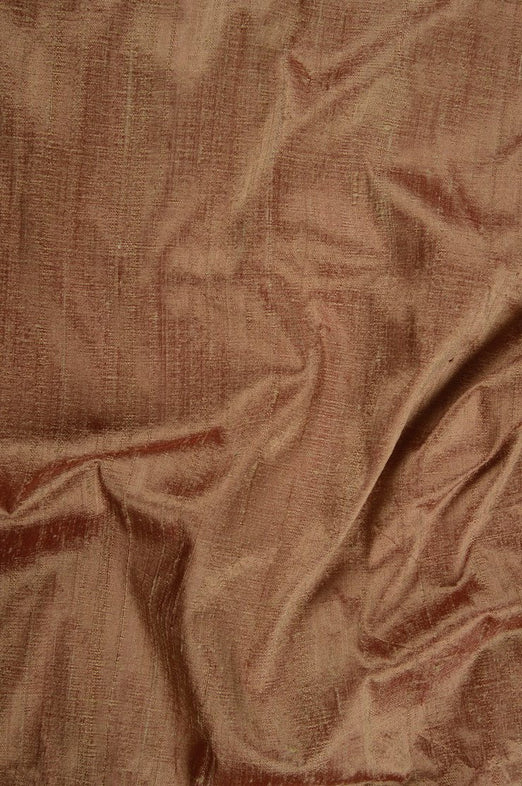 Almond Red Dupioni Silk Fabric