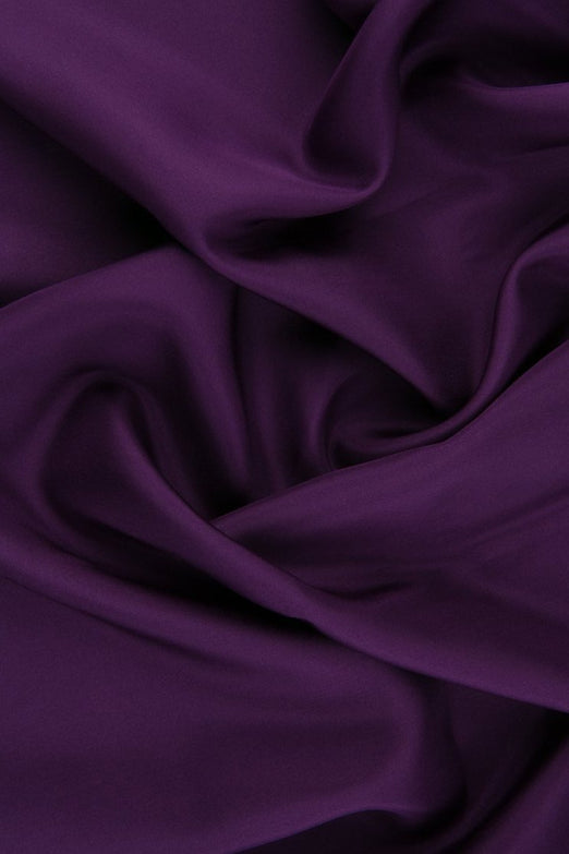 Amethyst Habotai Silk Fabric