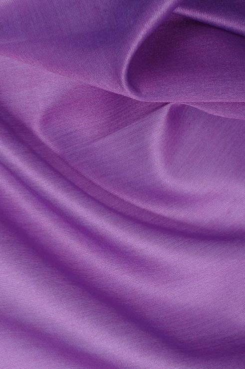 Amethyst Orchid Cotton Silk Fabric