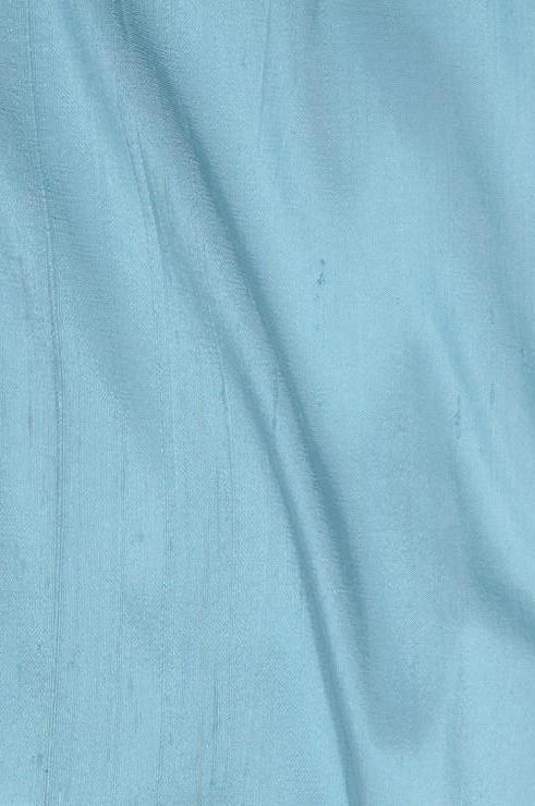 Angel Blue Dupioni Silk Fabric