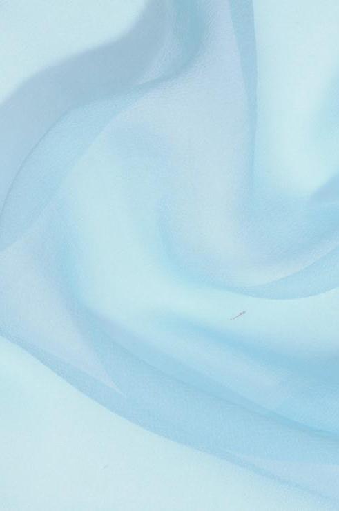 Angel Blue Silk Georgette Fabric