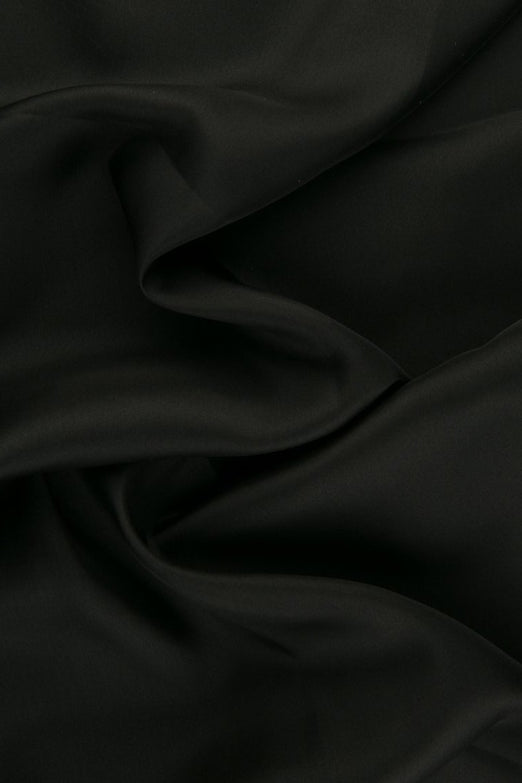 Anthracite Habotai Silk Fabric