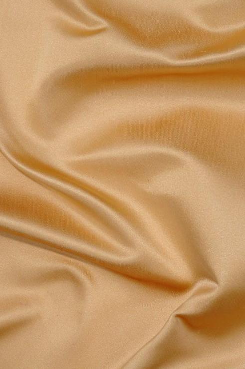 Apricot Cream Silk Duchess Satin Fabric