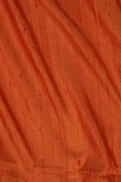 Apricot Orange Dupioni Silk Fabric