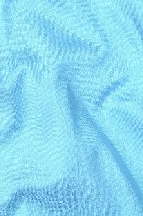 Aqua Silk Shantung 54" Fabric