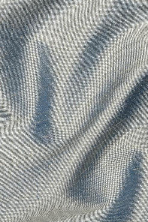 Aqua Foam Silk Shantung 54" Fabric