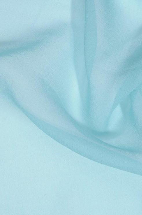 Aqua Sky Silk Georgette Fabric