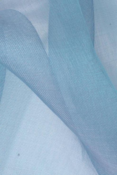 Aquarius Blue Silk Organza Fabric