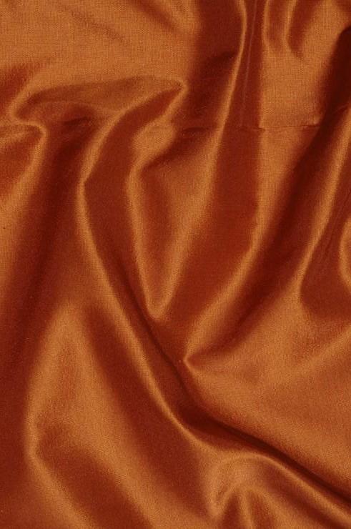 Autumn Orange Taffeta Silk Fabric