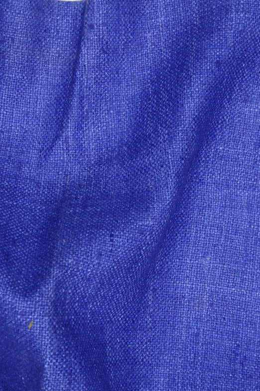 Azure Blue Silk Linen (Matka) Fabric