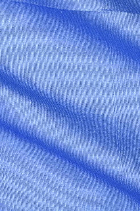 Azure Blue Silk Shantung 54" Fabric