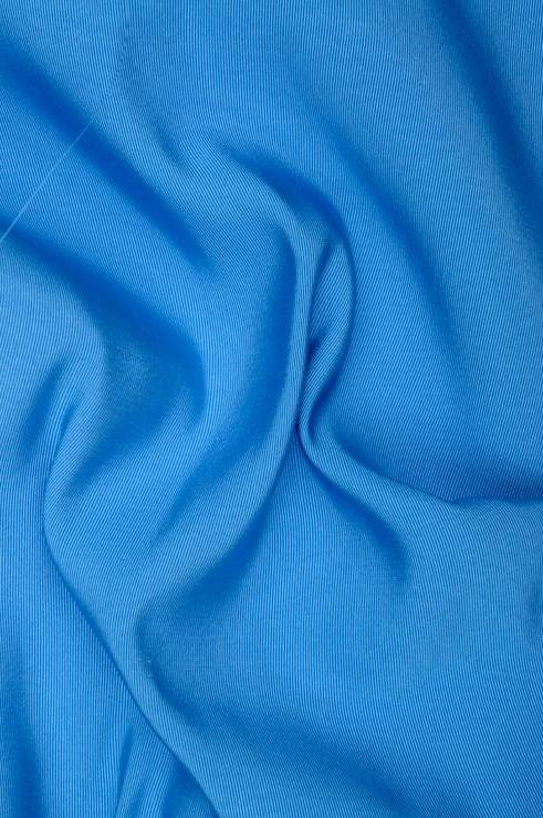 Azure Blue Silk Faille Fabric
