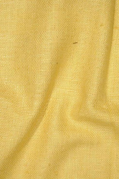 Banana Yellow Silk Linen (Matka) Fabric
