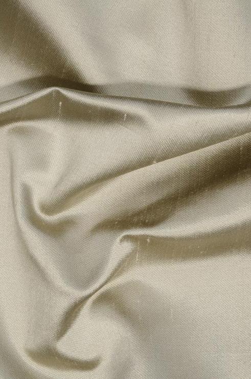 Beige Italian Shantung Silk Fabric