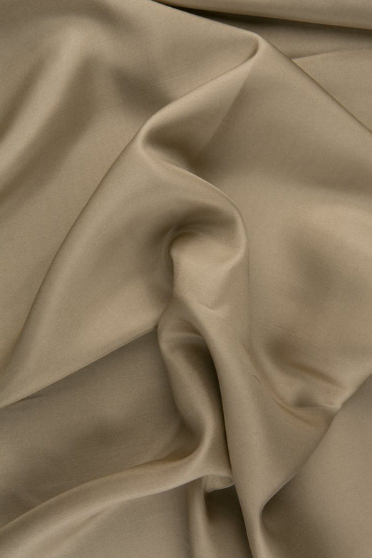 Beige Taupe Habotai Silk Fabric
