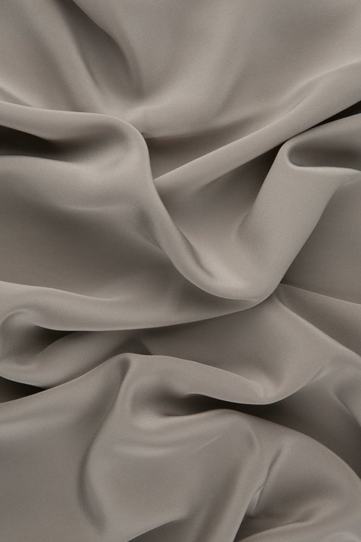 Berkshire Beige Silk Crepe de Chine Fabric