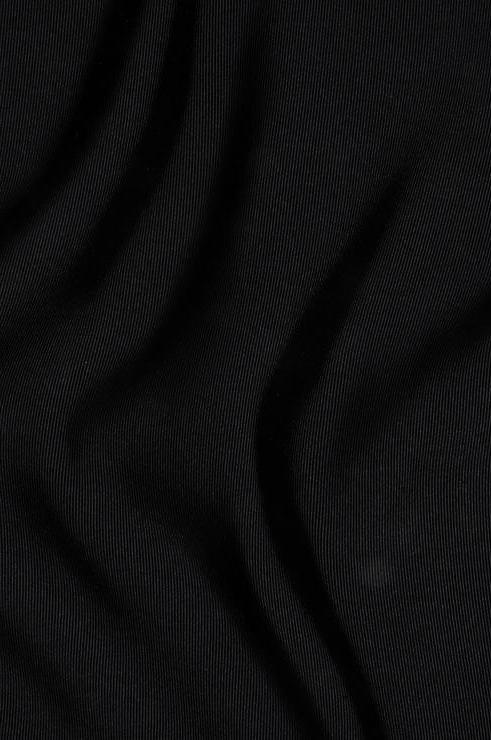 Black Silk Faille Fabric