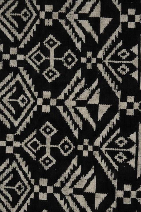 Black & White Double Knitted Heavy Cotton 3 Fabric