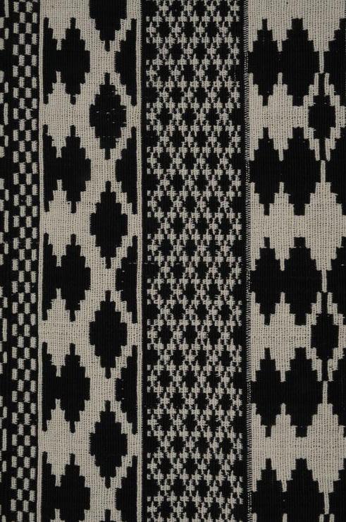 Black & White Double Knitted Heavy Cotton 4 Fabric