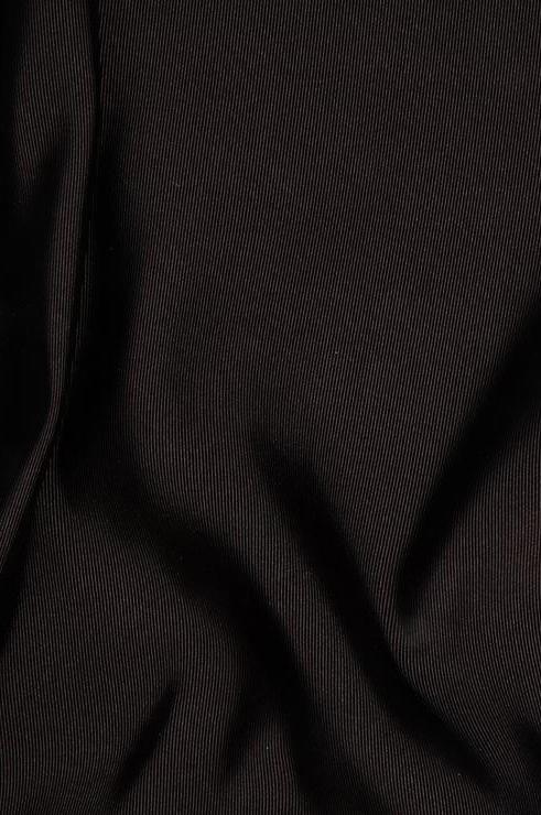 Black Coffee Silk Faille Fabric
