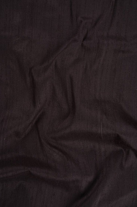 Black Olive Dupioni Silk Fabric