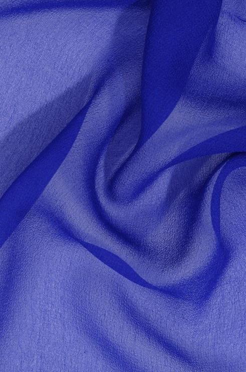Blue Silk Georgette Fabric