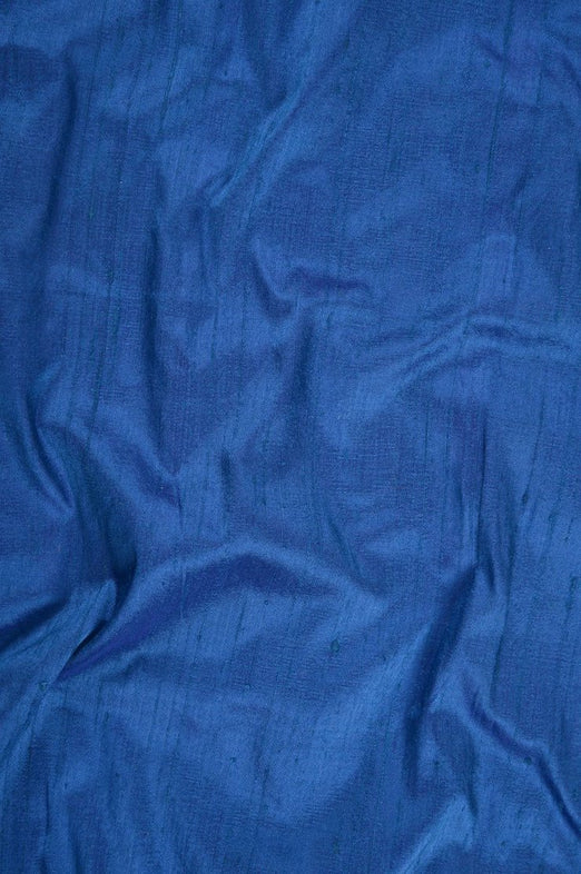 Blue Aster Dupioni Silk Fabric
