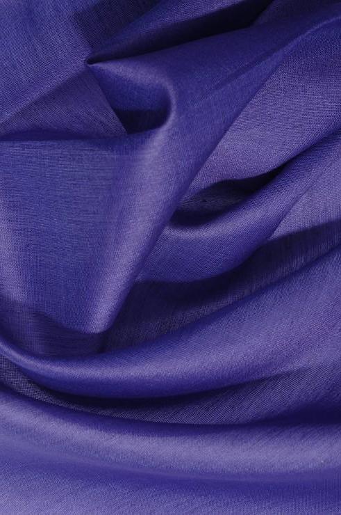 Blue Cotton Silk Fabric